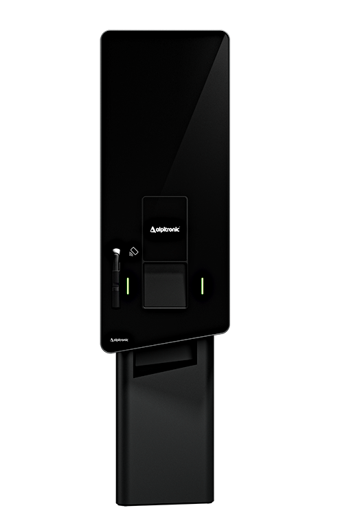 Alpitronic HYC50 Serie 2 50 kW 2x 4,5m Kabel und Sockel bei Spreewatt