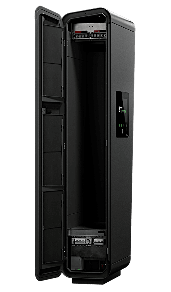 Alpitronic Hypercharger HYC200-100kW 2x 3,5m Ladekabel und Sockel bei Spreewatt-4