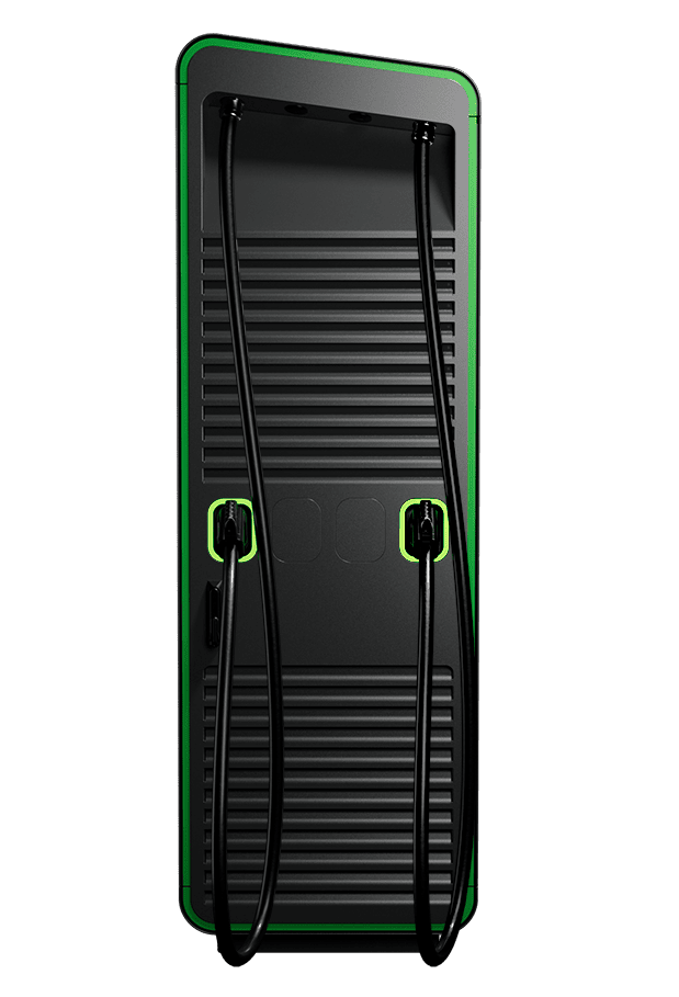 Alpitronic Hypercharger HYC400-2 mit 200kW 2x 3,5m Ladekabel und Sockel bei Spreewatt